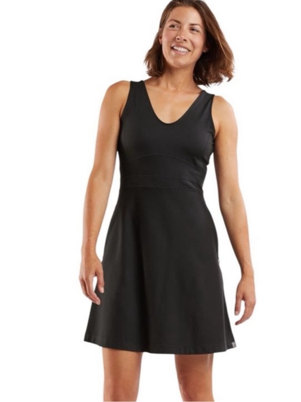 NWT Etonic Flounce Hem Active Black Dress